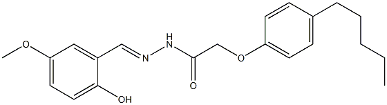  N'-(2-hydroxy-5-methoxybenzylidene)-2-(4-pentylphenoxy)acetohydrazide