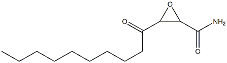 3-decanoyl-2-oxiranecarboxamide Structure
