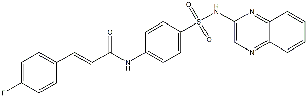 3-(4-fluorophenyl)-N-{4-[(2-quinoxalinylamino)sulfonyl]phenyl}acrylamide