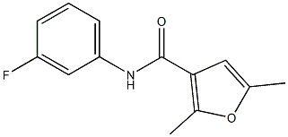 N-(3-fluorophenyl)-2,5-dimethyl-3-furamide Structure