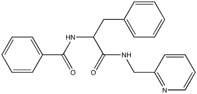 N-{1-benzyl-2-oxo-2-[(2-pyridinylmethyl)amino]ethyl}benzamide Structure