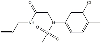 N-allyl-2-[3-chloro-4-methyl(methylsulfonyl)anilino]acetamide