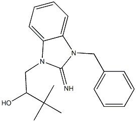  1-(3-benzyl-2-imino-2,3-dihydro-1H-benzimidazol-1-yl)-3,3-dimethyl-2-butanol