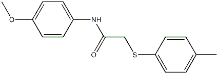 N-(4-methoxyphenyl)-2-[(4-methylphenyl)sulfanyl]acetamide