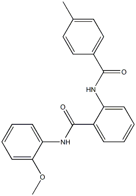 N-(2-methoxyphenyl)-2-[(4-methylbenzoyl)amino]benzamide Structure