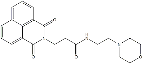 3-(1,3-dioxo-1H-benzo[de]isoquinolin-2(3H)-yl)-N-[2-(4-morpholinyl)ethyl]propanamide