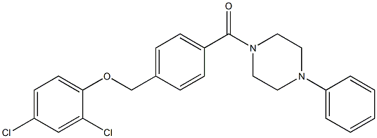 1-{4-[(2,4-dichlorophenoxy)methyl]benzoyl}-4-phenylpiperazine