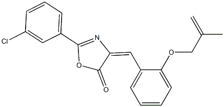 2-(3-chlorophenyl)-4-{2-[(2-methyl-2-propenyl)oxy]benzylidene}-1,3-oxazol-5(4H)-one