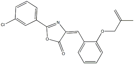 2-(3-chlorophenyl)-4-{2-[(2-methyl-2-propenyl)oxy]benzylidene}-1,3-oxazol-5(4H)-one|