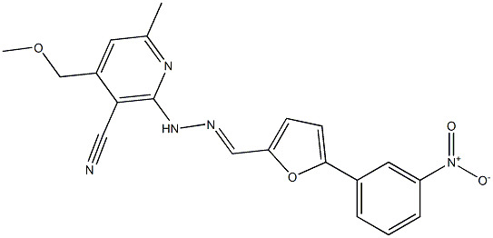  2-{2-[(5-{3-nitrophenyl}-2-furyl)methylene]hydrazino}-4-(methoxymethyl)-6-methylnicotinonitrile