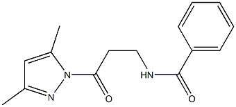 N-[3-(3,5-dimethyl-1H-pyrazol-1-yl)-3-oxopropyl]benzamide