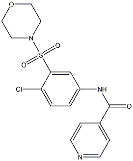 N-[4-chloro-3-(4-morpholinylsulfonyl)phenyl]isonicotinamide Struktur
