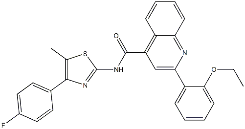 2-(2-ethoxyphenyl)-N-[4-(4-fluorophenyl)-5-methyl-1,3-thiazol-2-yl]-4-quinolinecarboxamide