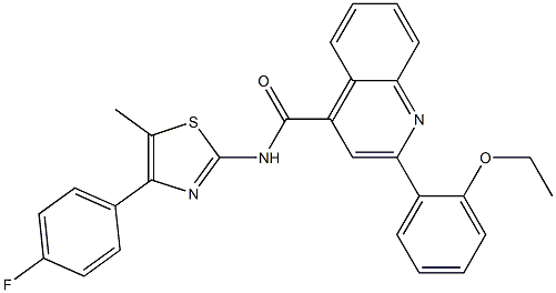  2-(2-ethoxyphenyl)-N-[4-(4-fluorophenyl)-5-methyl-1,3-thiazol-2-yl]-4-quinolinecarboxamide