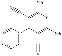 2,6-diamino-4-(4-pyridinyl)-4H-thiopyran-3,5-dicarbonitrile