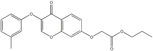 propyl {[3-(3-methylphenoxy)-4-oxo-4H-chromen-7-yl]oxy}acetate