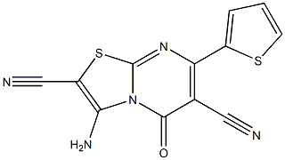 3-amino-5-oxo-7-(2-thienyl)-5H-[1,3]thiazolo[3,2-a]pyrimidine-2,6-dicarbonitrile