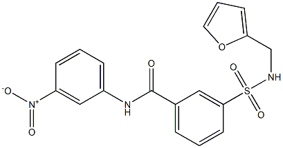 3-{[(2-furylmethyl)amino]sulfonyl}-N-{3-nitrophenyl}benzamide