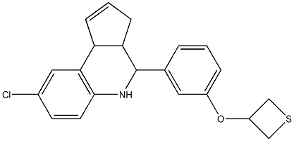 3-(8-chloro-3a,4,5,9b-tetrahydro-3H-cyclopenta[c]quinolin-4-yl)phenyl 3-thietanyl ether