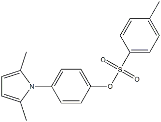 4-(2,5-dimethyl-1H-pyrrol-1-yl)phenyl 4-methylbenzenesulfonate,,结构式