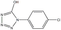 1-(4-chlorophenyl)-1H-tetraazol-5-ol 化学構造式