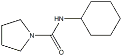 N-cyclohexyl-1-pyrrolidinecarboxamide 结构式