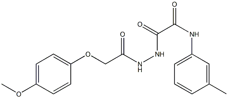 2-{2-[(4-methoxyphenoxy)acetyl]hydrazino}-N-(3-methylphenyl)-2-oxoacetamide