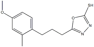 5-[3-(4-methoxy-2-methylphenyl)propyl]-1,3,4-oxadiazol-2-yl hydrosulfide Structure
