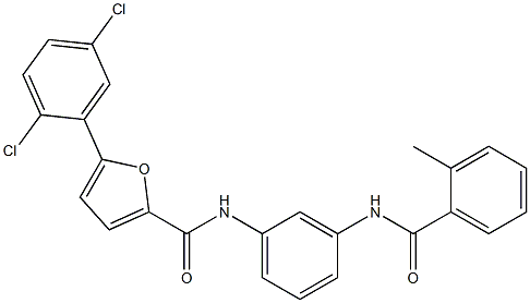 5-(2,5-dichlorophenyl)-N-{3-[(2-methylbenzoyl)amino]phenyl}-2-furamide