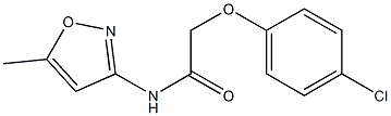 2-(4-chlorophenoxy)-N-(5-methyl-3-isoxazolyl)acetamide Structure