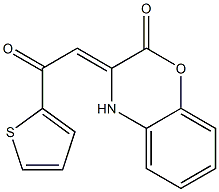 3-[2-oxo-2-(2-thienyl)ethylidene]-3,4-dihydro-2H-1,4-benzoxazin-2-one Struktur