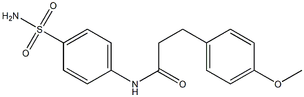 N-[4-(aminosulfonyl)phenyl]-3-(4-methoxyphenyl)propanamide Structure