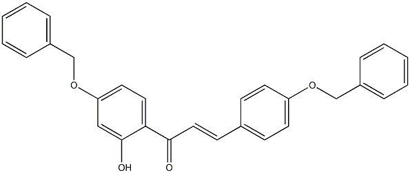 1-[4-(benzyloxy)-2-hydroxyphenyl]-3-[4-(benzyloxy)phenyl]-2-propen-1-one Structure