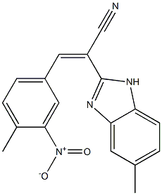 3-{3-nitro-4-methylphenyl}-2-(5-methyl-1H-benzimidazol-2-yl)acrylonitrile