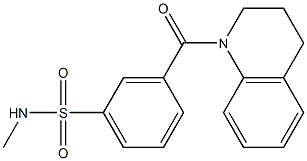 3-(3,4-dihydro-1(2H)-quinolinylcarbonyl)-N-methylbenzenesulfonamide Struktur