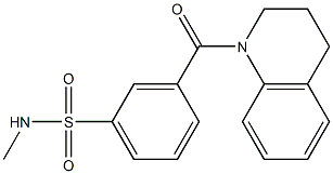  3-(3,4-dihydro-1(2H)-quinolinylcarbonyl)-N-methylbenzenesulfonamide