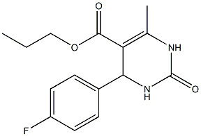 propyl 4-(4-fluorophenyl)-6-methyl-2-oxo-1,2,3,4-tetrahydro-5-pyrimidinecarboxylate
