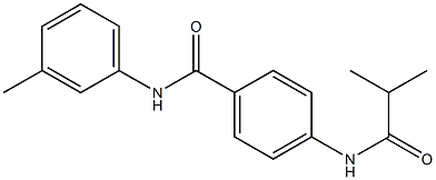 4-(isobutyrylamino)-N-(3-methylphenyl)benzamide,,结构式