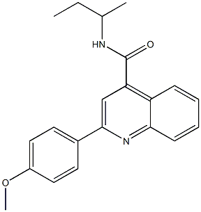 2-[4-(methyloxy)phenyl]-N-(1-methylpropyl)quinoline-4-carboxamide