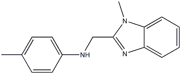 N-[(1-methyl-1H-benzimidazol-2-yl)methyl]-N-(4-methylphenyl)amine Struktur