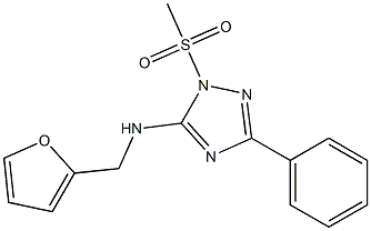 N-(2-furylmethyl)-N-[1-(methylsulfonyl)-3-phenyl-1H-1,2,4-triazol-5-yl]amine