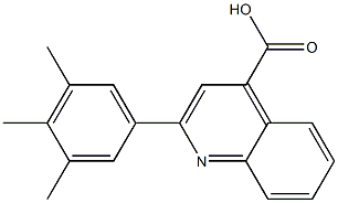 2-(3,4,5-trimethylphenyl)-4-quinolinecarboxylic acid Structure