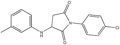 1-(4-chlorophenyl)-3-[(3-methylphenyl)amino]pyrrolidine-2,5-dione