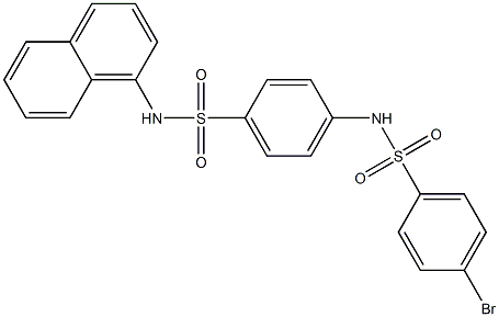 4-{[(4-bromophenyl)sulfonyl]amino}-N-(1-naphthyl)benzenesulfonamide Structure