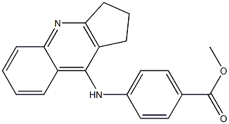 methyl 4-(2,3-dihydro-1H-cyclopenta[b]quinolin-9-ylamino)benzoate Structure