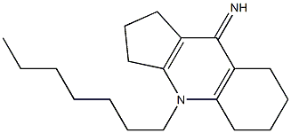4-heptyl-1,2,3,4,5,6,7,8-octahydro-9H-cyclopenta[b]quinolin-9-imine Structure
