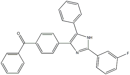 {4-[2-(3-fluorophenyl)-5-phenyl-1H-imidazol-4-yl]phenyl}(phenyl)methanone