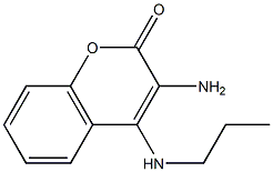 3-amino-4-(propylamino)-2H-chromen-2-one,,结构式