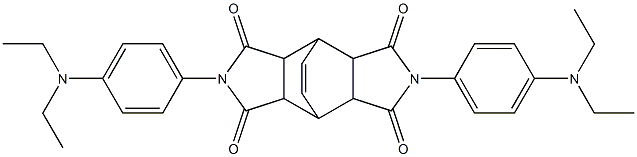 4,10-bis[4-(diethylamino)phenyl]-4,10-diazatetracyclo[5.5.2.0~2,6~.0~8,12~]tetradec-13-ene-3,5,9,11-tetrone 化学構造式