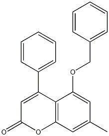 5-(benzyloxy)-7-methyl-4-phenyl-2H-chromen-2-one Structure